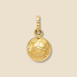 14K Gold Soccer Ball Charm | Athletic Jewelry by Tehrani Jewelry